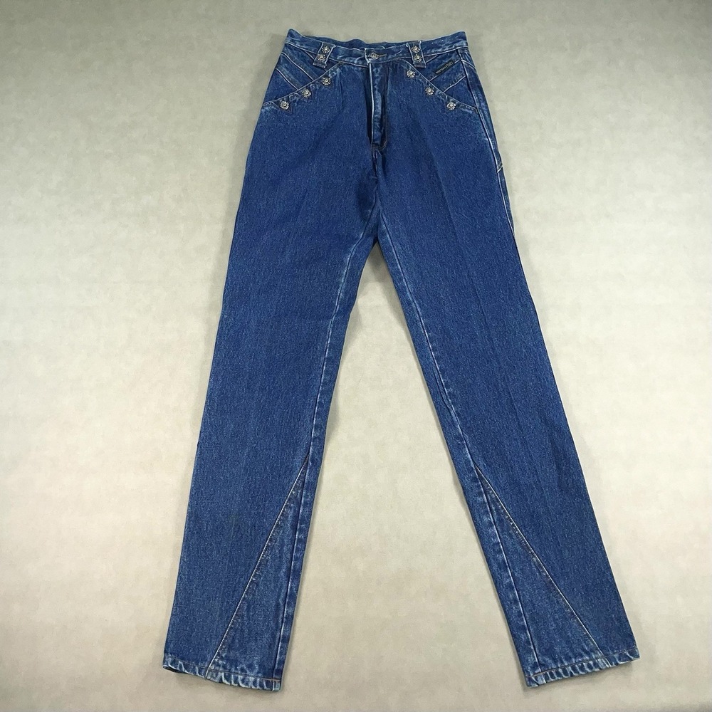 Vintage Western Ethics Jeans Size 11/12 High Waisted Embellished Studded Rodeo
